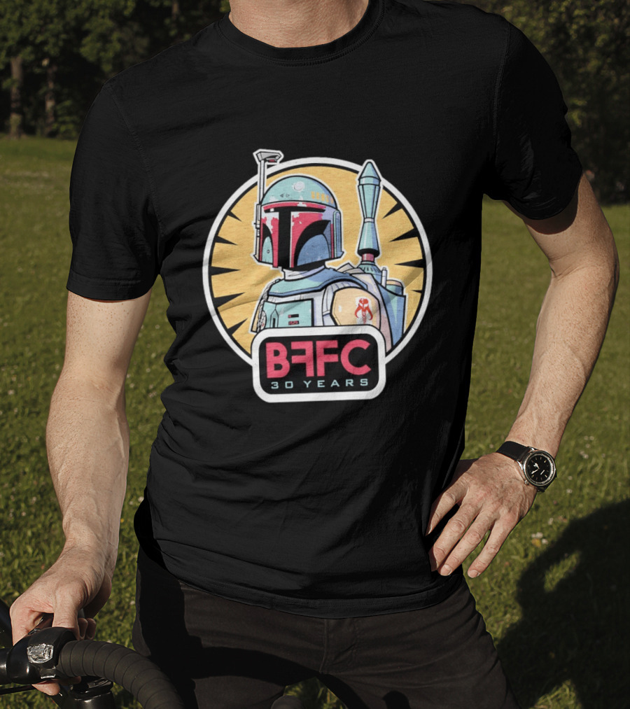 Boba Fett Mandalorian Armor BFFC 30 Years T-Shirt