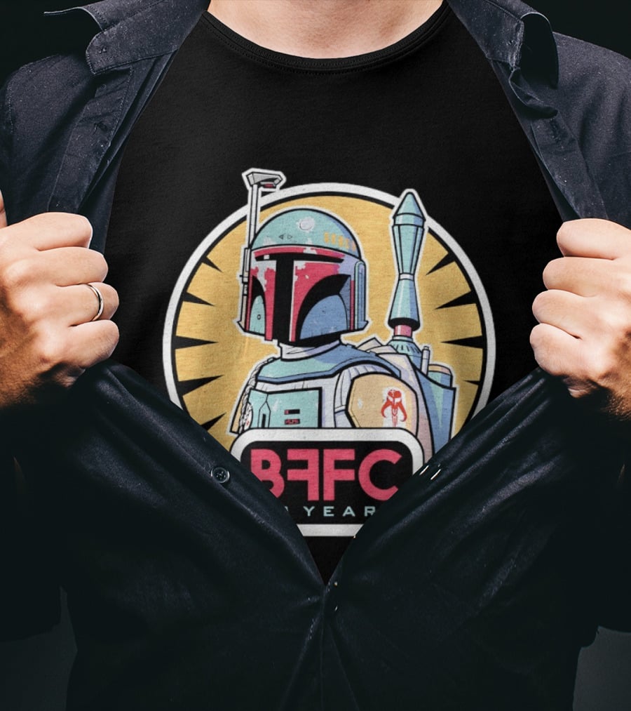 Boba Fett Mandalorian Armor BFFC 30 Years T-Shirt