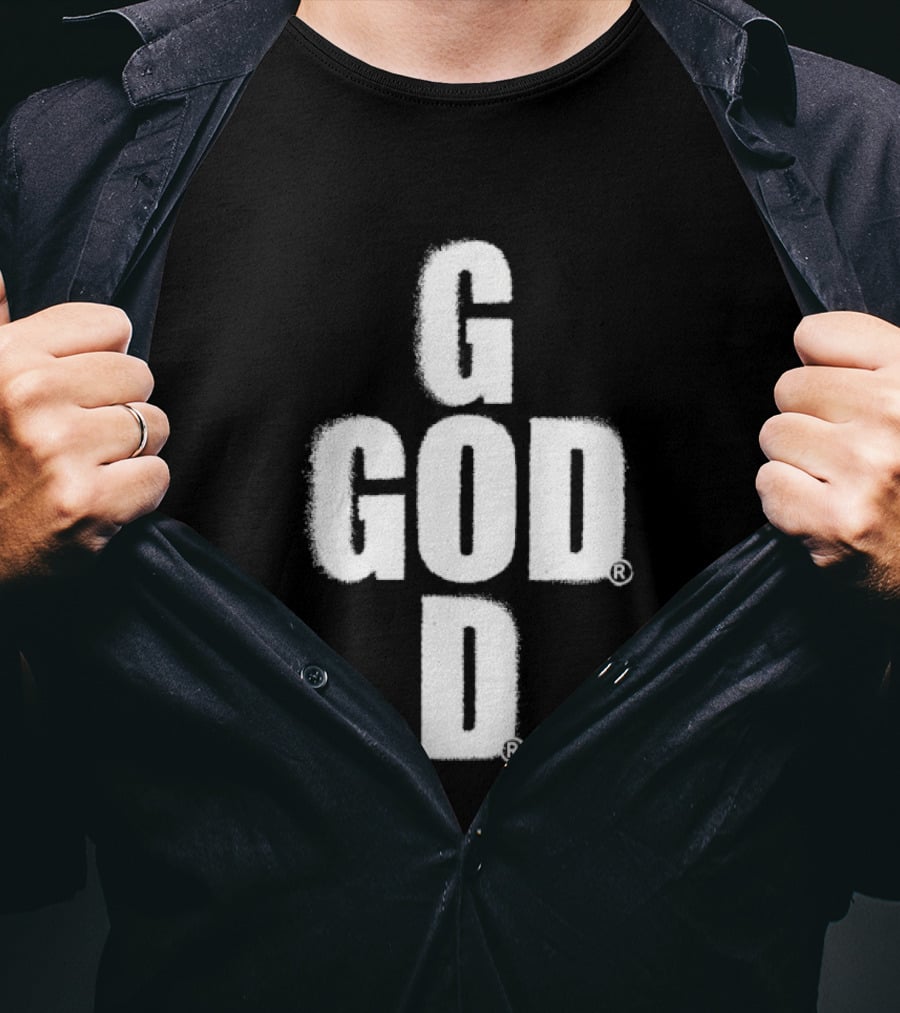 GOD Cross Christian Faith Minimalist Religious T-Shirt