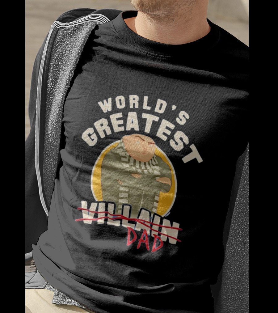 World's Greatest Dad Gru Despicable Me Villain Crossed Out T-Shirt