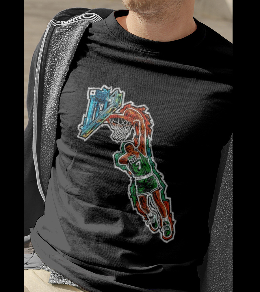 Jaylen Brown Celtics Dunk NBA Basketball 7 T-Shirt