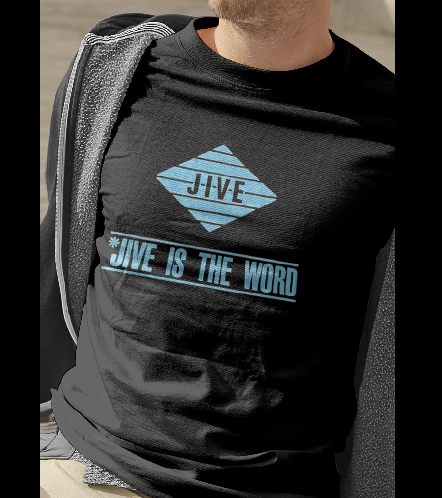 Jive Is The Word Diamond Shape Retro Music T-Shirt