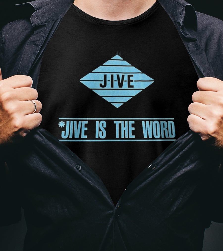 Jive Is The Word Diamond Shape Retro Music T-Shirt