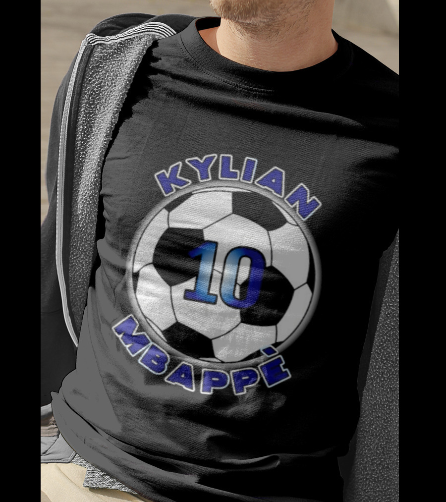 Kylian Mbappe 10 Soccer Ball France National Football Team T-Shirt