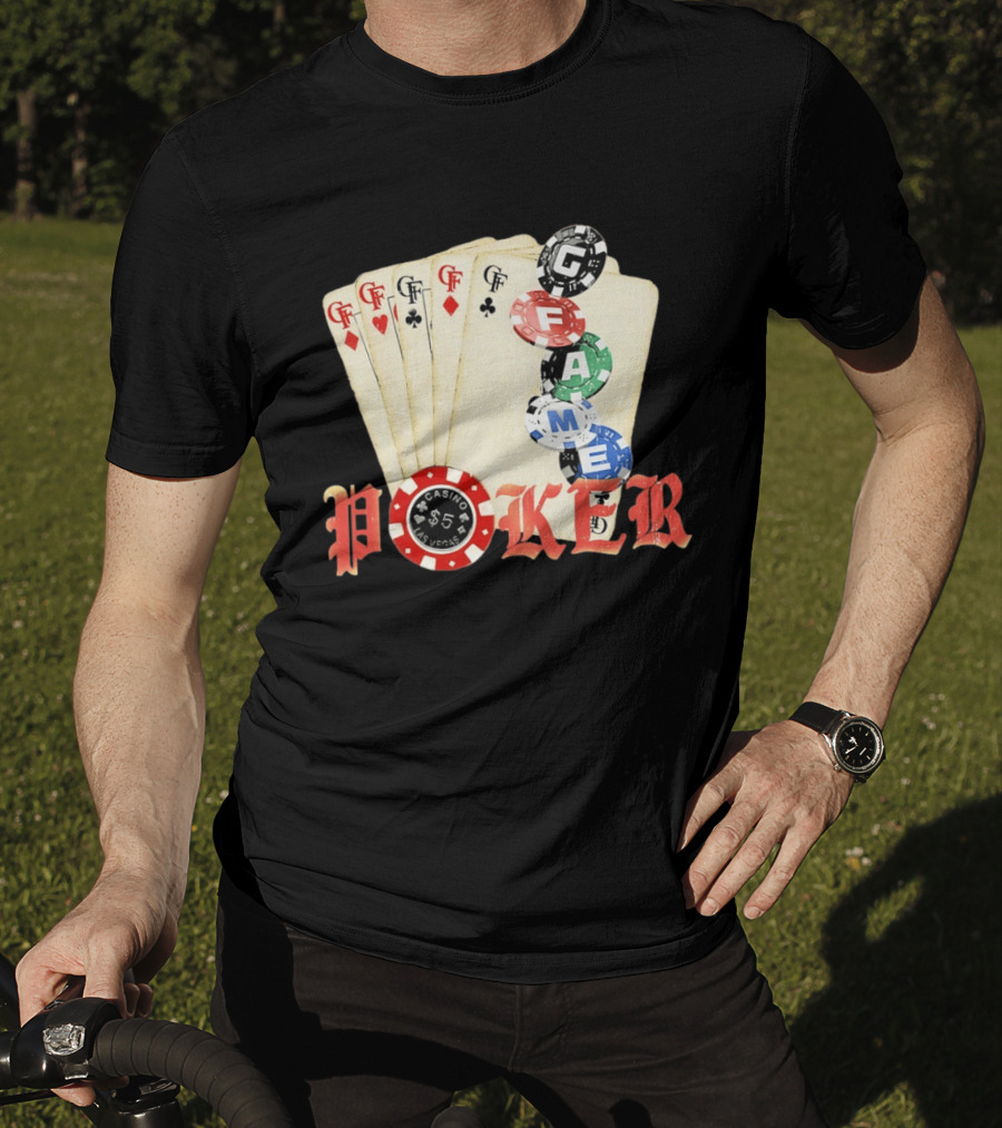 Casino Las Vegas Poker Cards And Chips GF Game T-Shirt