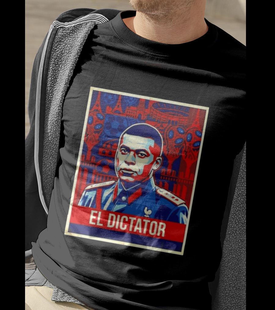 Kylian Mbappe El Dictator Paris Saint Germain Art Deco T-Shirt