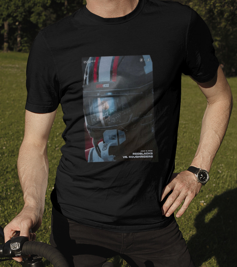 Redblacks Vs Roughriders July 3 2026 The Stadium To Rouge Noir T-Shirt