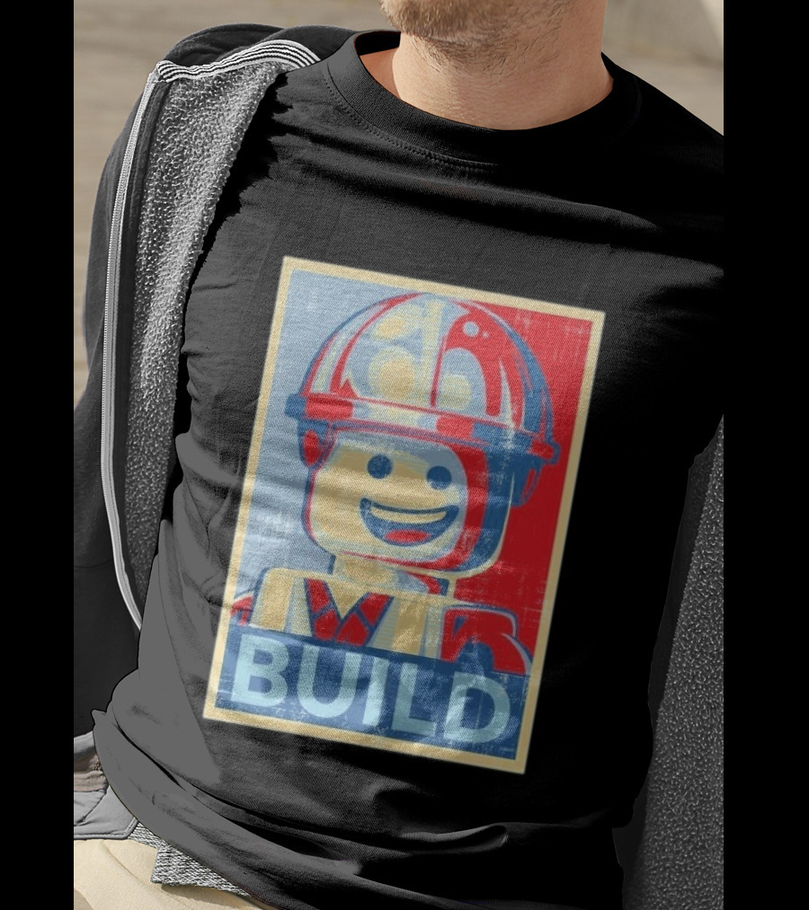 Lego Minifigure Build Distressed T-Shirt