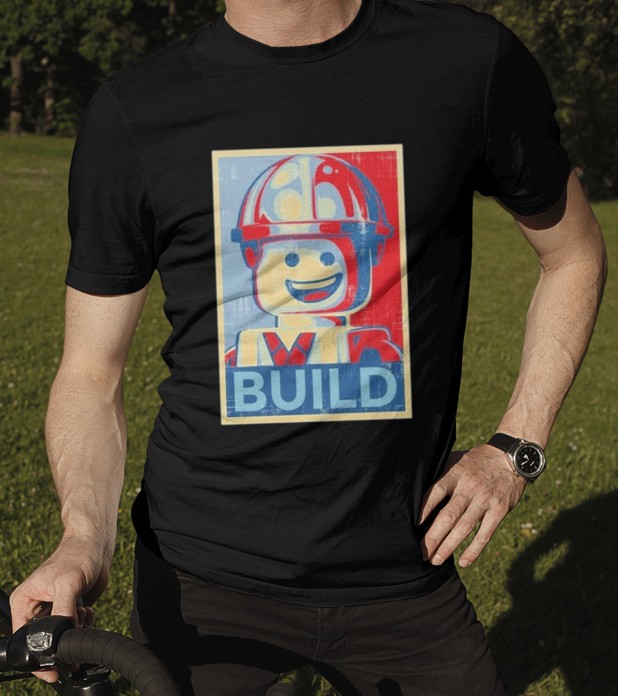 Lego Minifigure Build Distressed T-Shirt