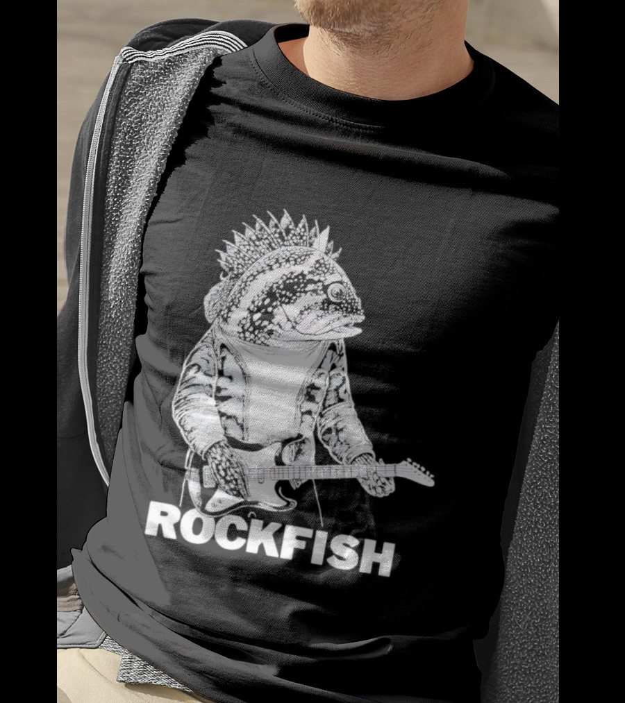 Rockfish Jacket Electric Guitar Performance T-Shirt