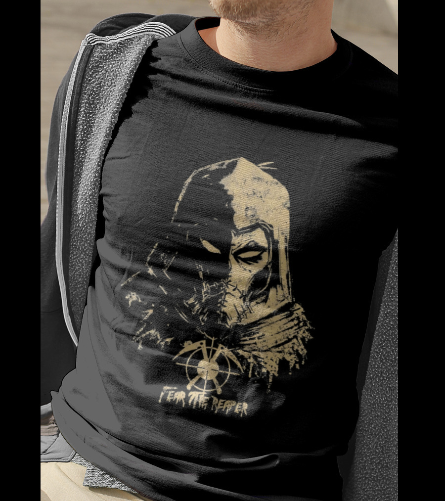Scarecrow Batman Arkham Series Fear The Reaper Distressed T-Shirt