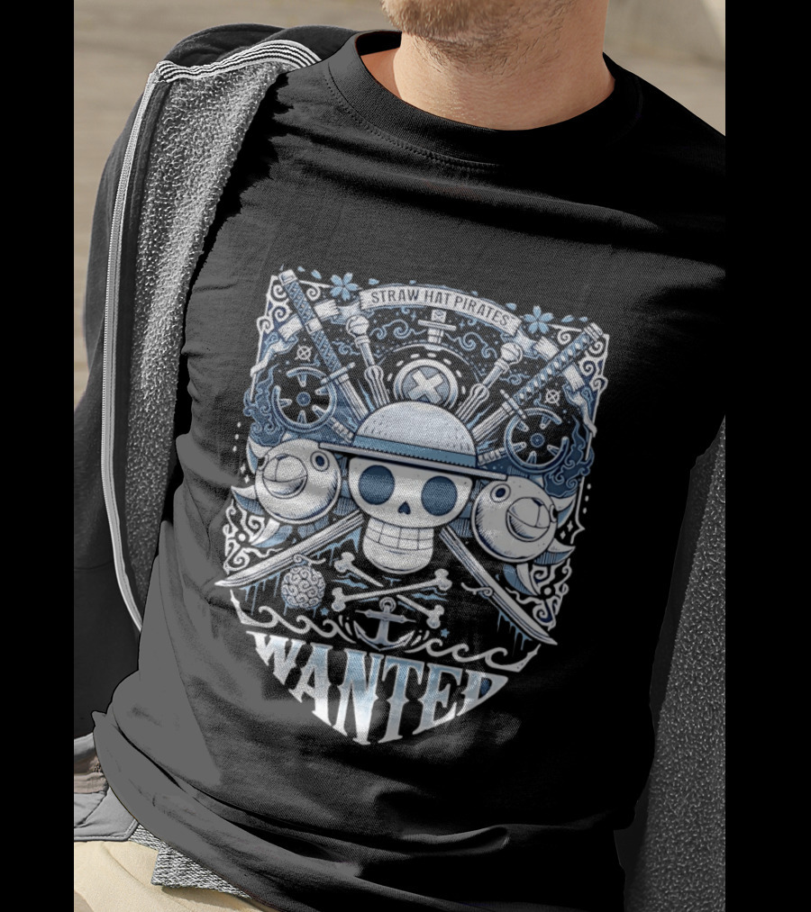 Straw Hat Pirates Skull Wanted T-Shirt