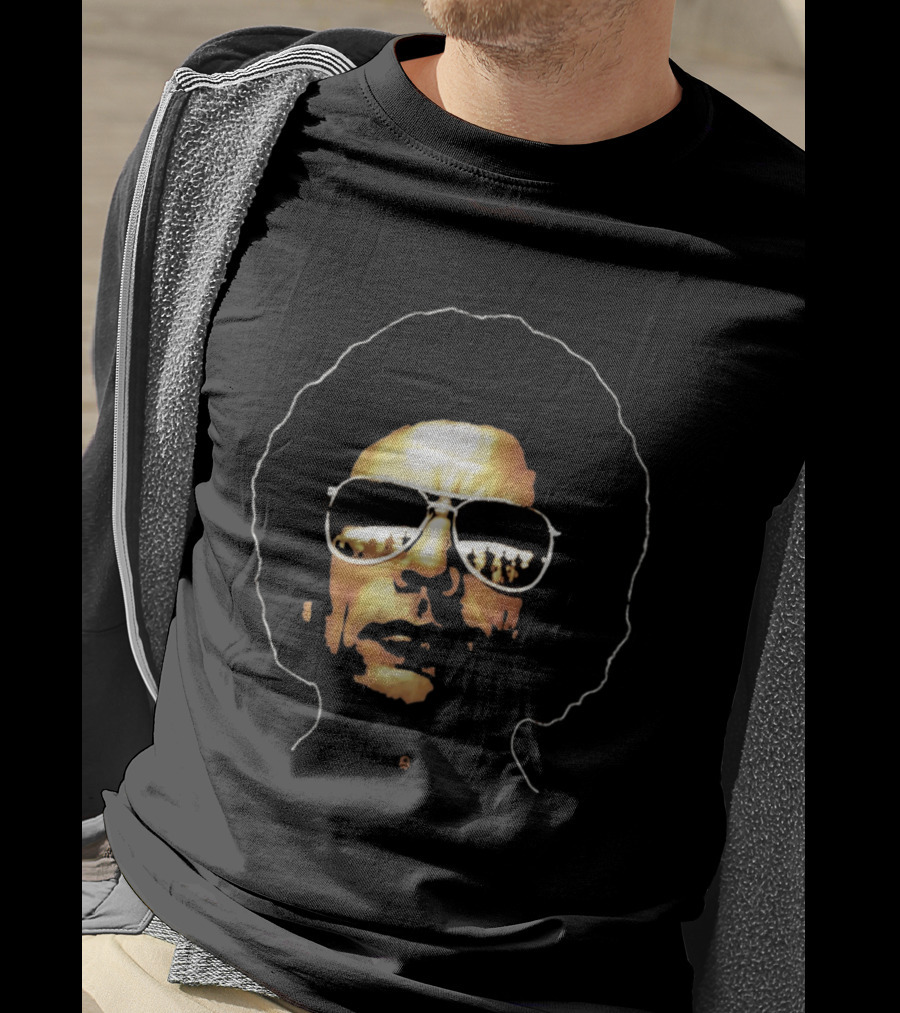 Muammar Gaddafi Afro Sunglasses T-Shirt