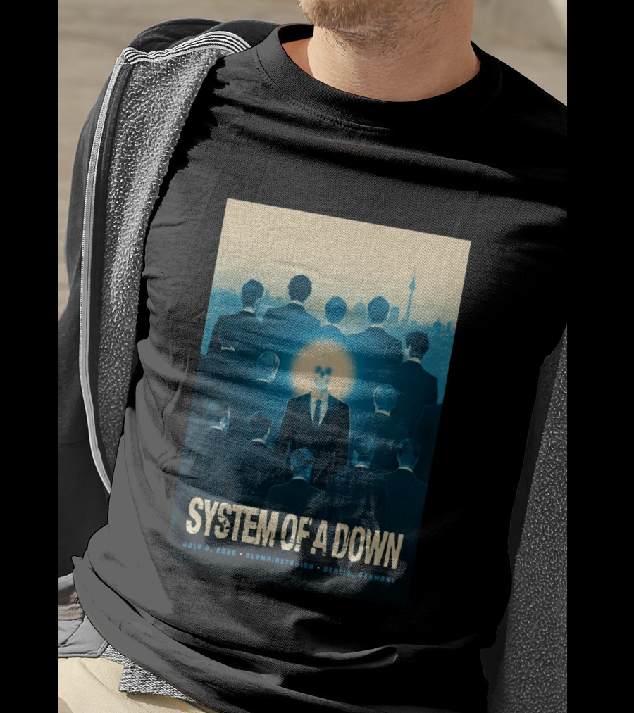 System Of A Down July 8 2026 Olympiastadion Berlin Germany T-Shirt