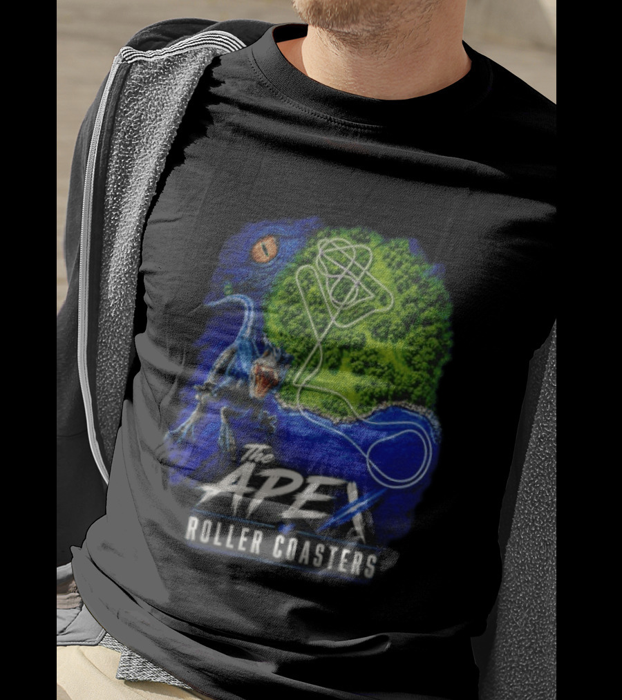 The Apex Of Roller S Raptor Dinosaur Adventure T-Shirt