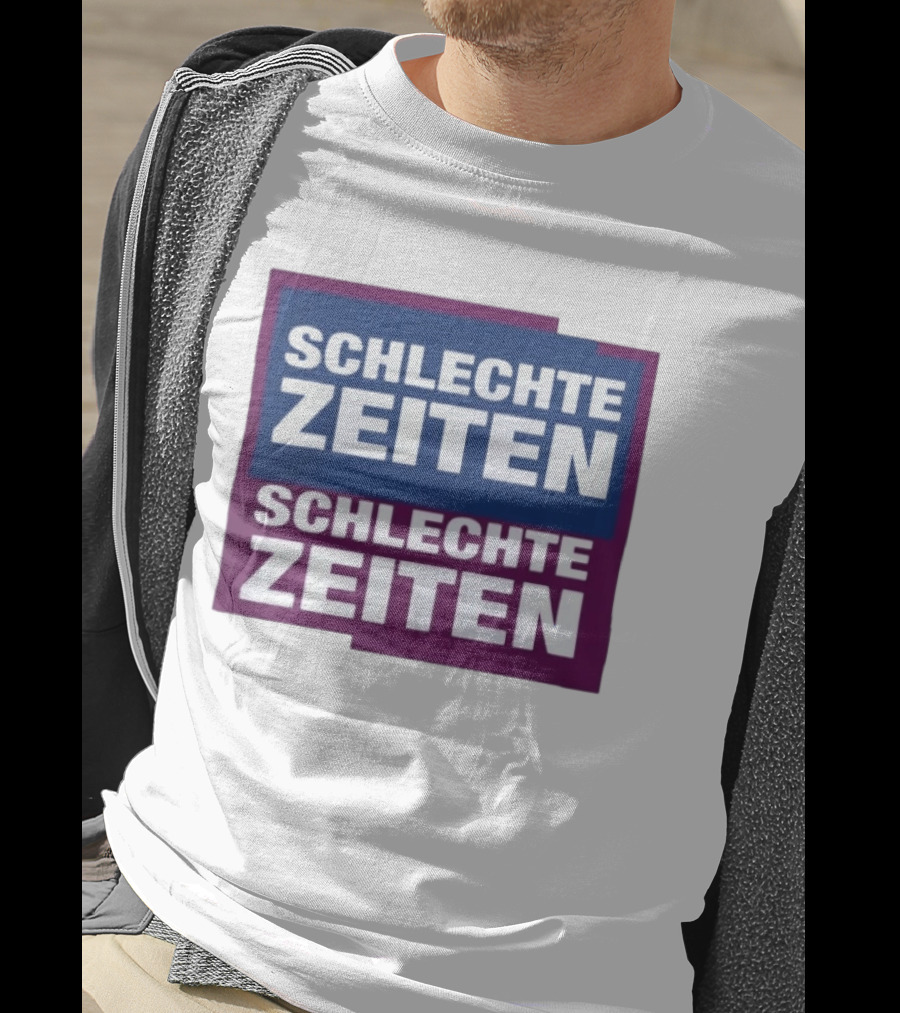 Versager Clothing Schlechte Zeiten Schlechte Zeiten Blue Purple Blocks T-Shirt