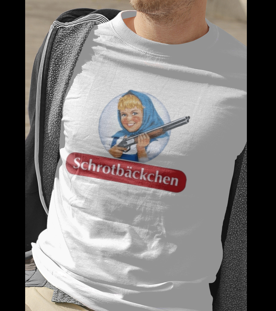 Versager Clothing Schrotbäckchen Girl With Blue Hood And Shotgun T-Shirt