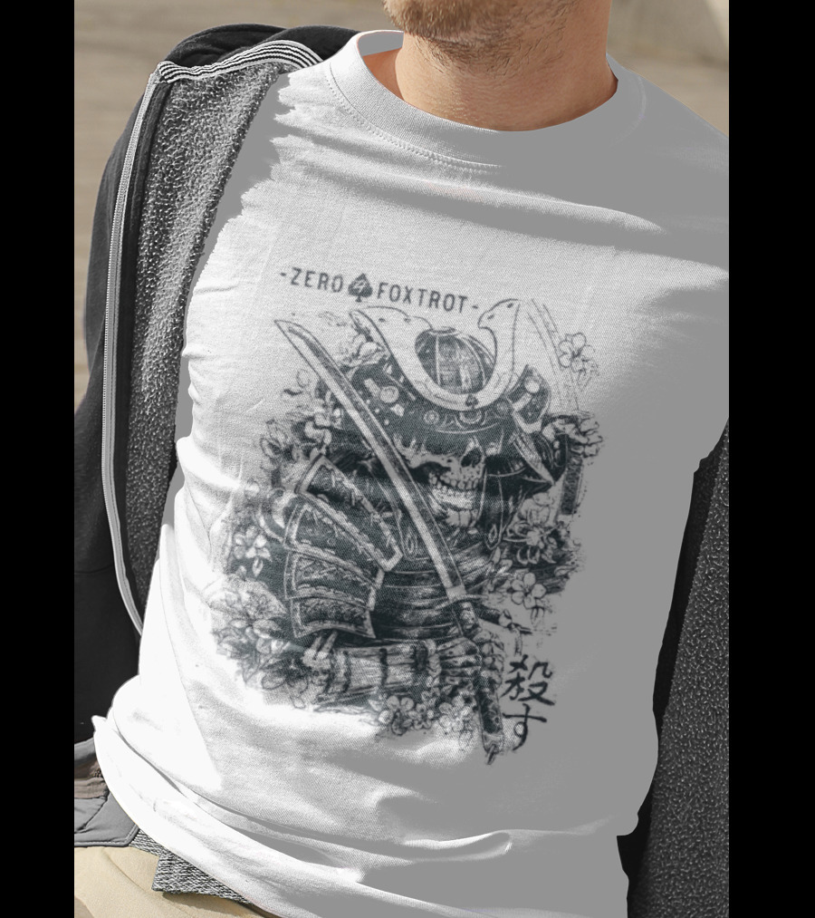Zero Foxtrot Kill You Sword Skull T-Shirt