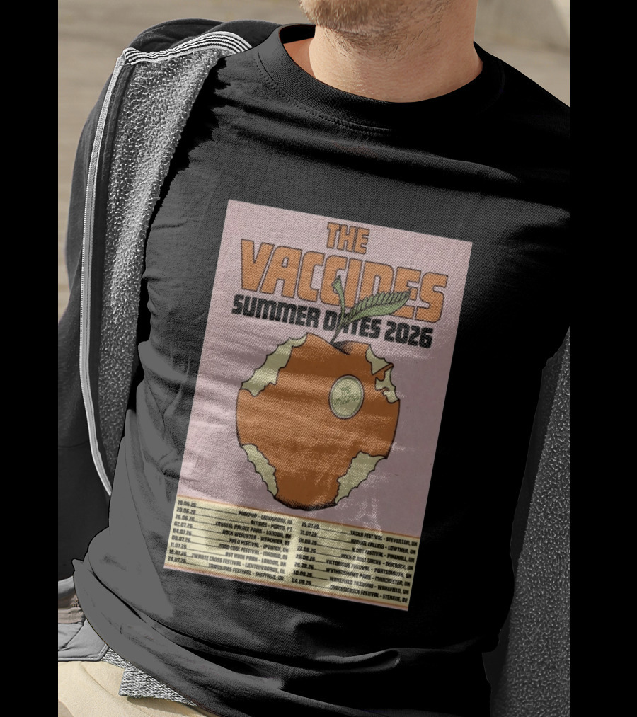 The Vaccines Summer Dates 2026 Tour UK And Europe Concert Schedule T-Shirt