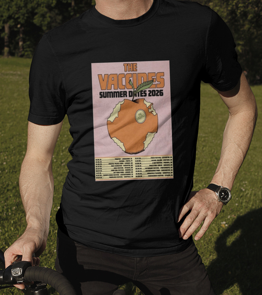 The Vaccines Summer Dates 2026 Tour UK And Europe Concert Schedule T-Shirt
