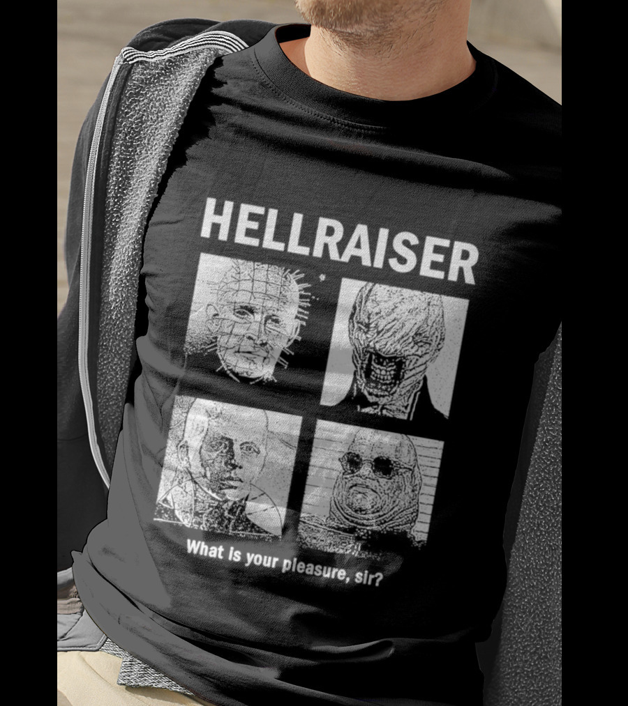 Hellraiser What Is Your Pleasure Sir Iconic Characters Montage T-Shirt