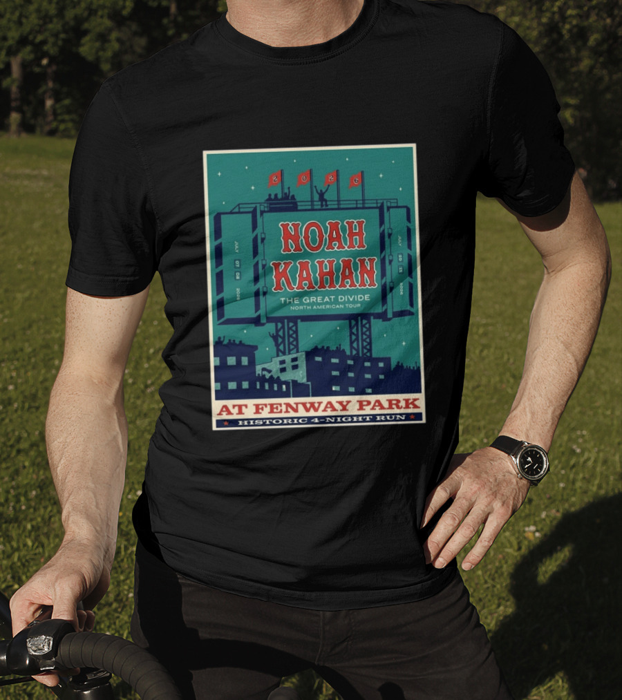 Noah Kahan The Great Divide Tour 2026 Fenway Park July 7 8 10 11 T-Shirt