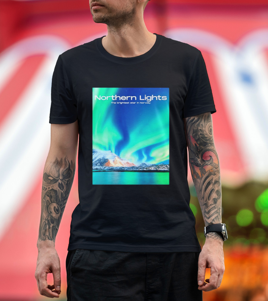 Northern Lights The Brightest Star In Norway T-Shirt