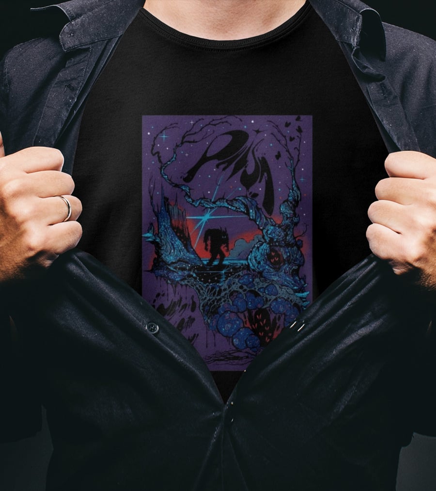 Phish Kohl Center Madison WI July 7 8 2026 Psychedelic Art With Celestial And Abstract Landscape T-Shirt