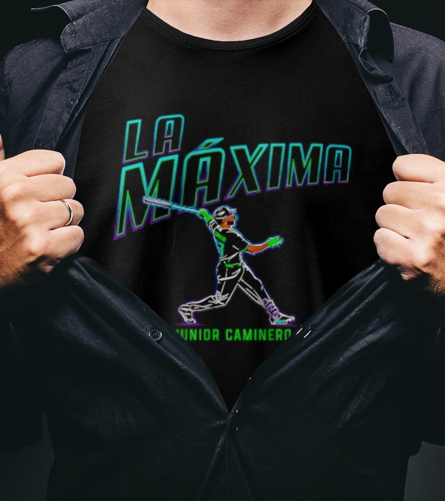 La Maxima Junior Caminero Tampa Bay Rays Baseball T-Shirt
