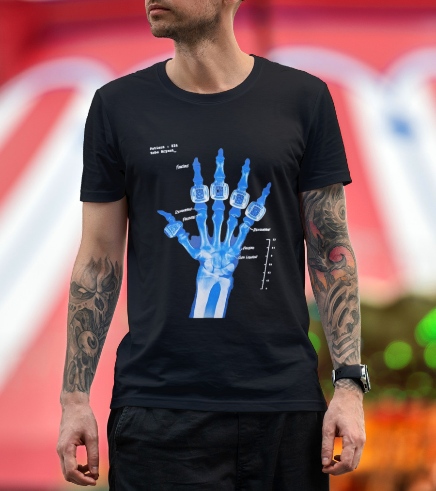 Kobe Bryant Patient No 24 X Ray Rings Lakers T-Shirt