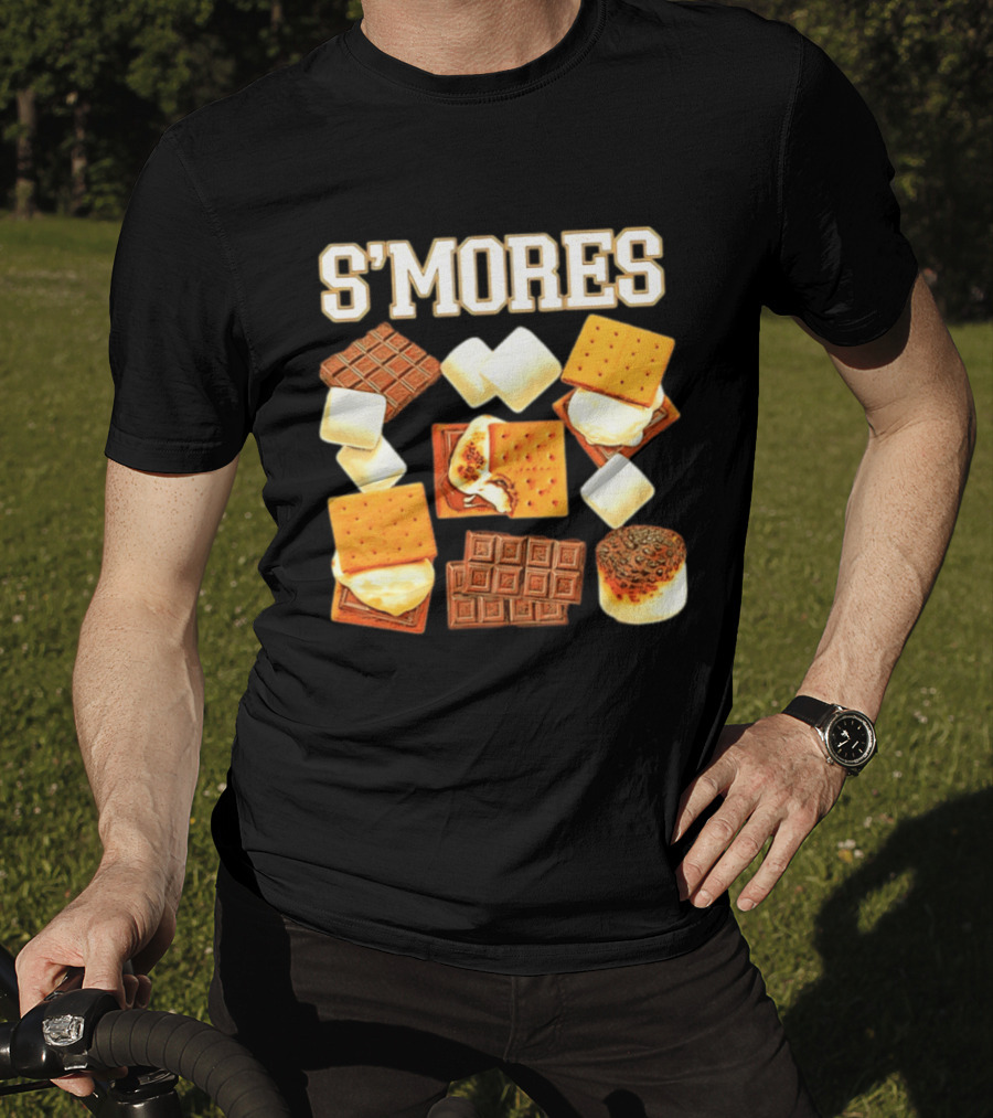 S'mores Marshmallow Chocolate Graham Cracker Delight T-Shirt