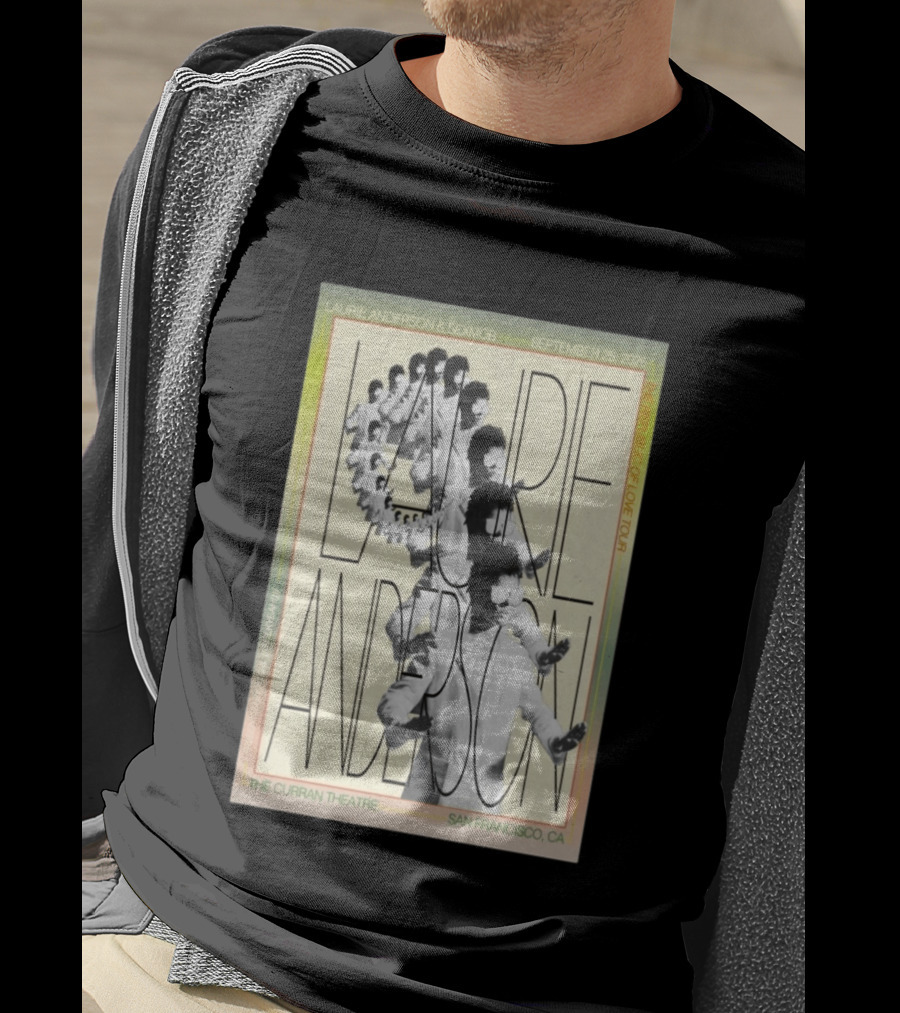 Laurie Anderson Curran Theatre September 25 2026 San Francisco Vaporwave Block Of Love Tour Sexmob T-Shirt