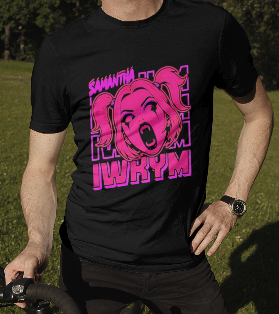 Samantha IWRYM Vampire Girl Goth Horror Pink T-Shirt