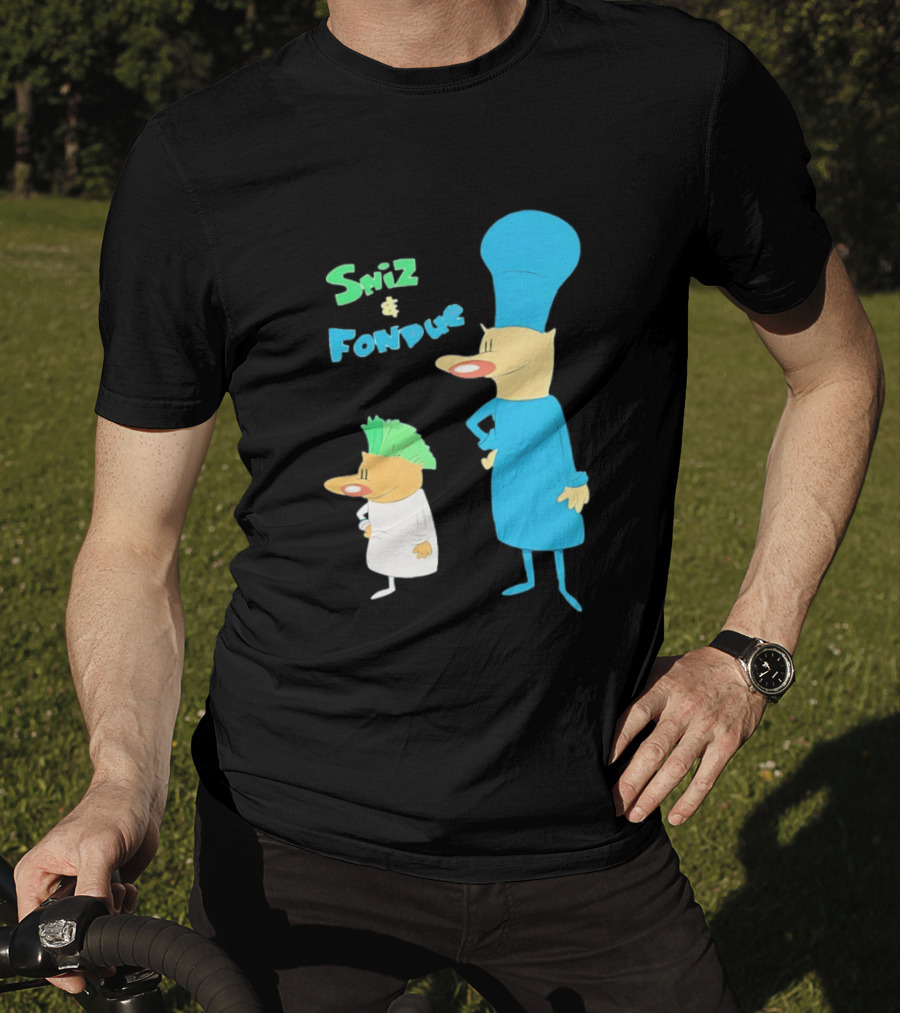 Sniz And Fondue Characters From Nickelodeon 90s Cartoon Series T-Shirt