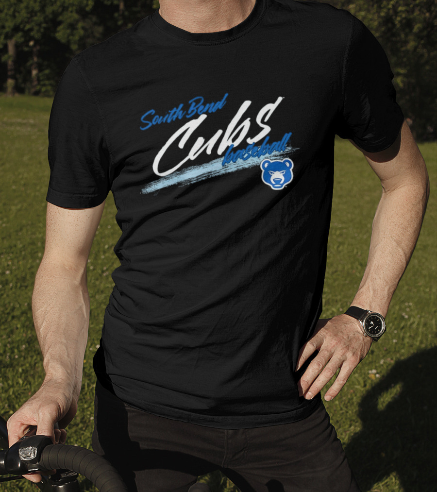 South Bend Cubs Baseball MiLB Blue Bear T-Shirt