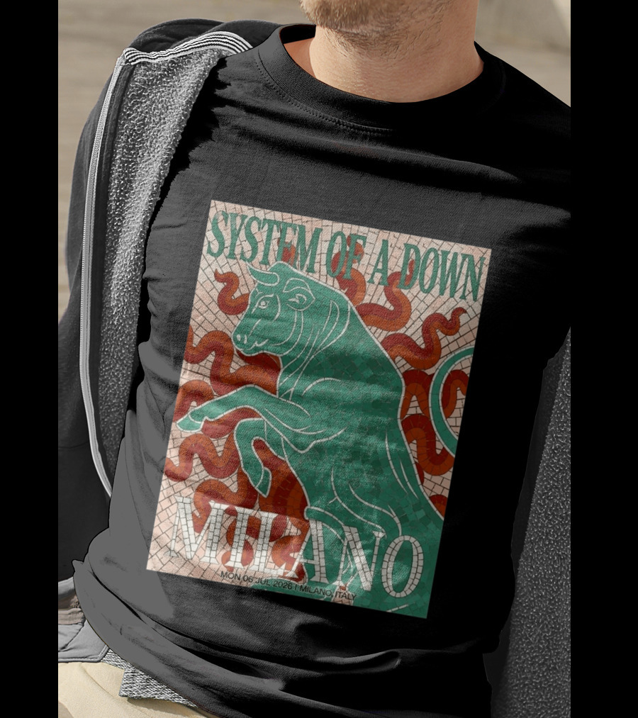 System Of A Down Milano Italy 6 July 2026 Exclusive Pop Up Shop T-Shirt