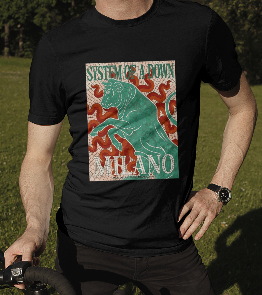 System Of A Down Milano Italy 6 July 2026 Exclusive Pop Up Shop T-Shirt