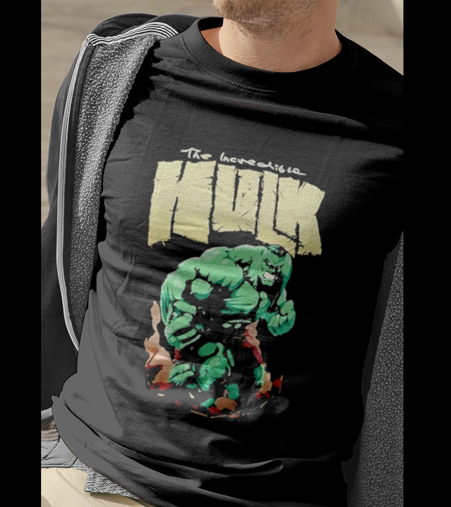 The Incredible Hulk Marvel Comic Retro Watercolor T-Shirt