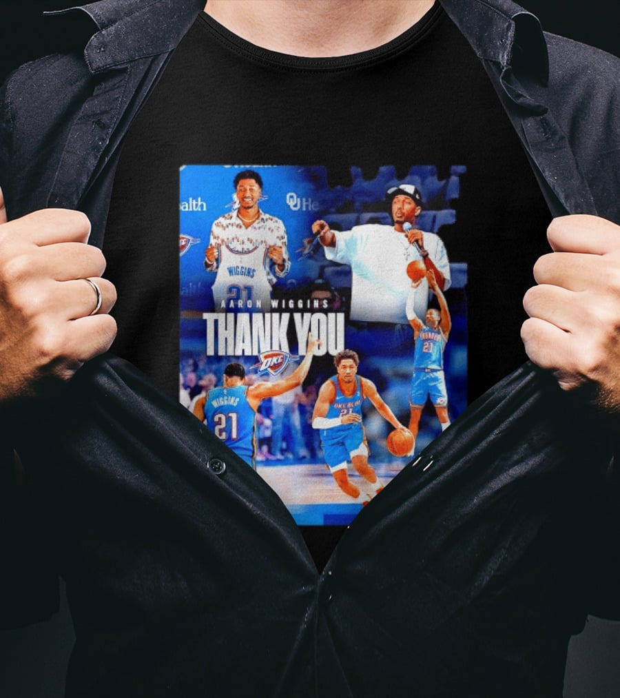 Aaron Wiggins Oklahoma City Thunder Thank You T-Shirt