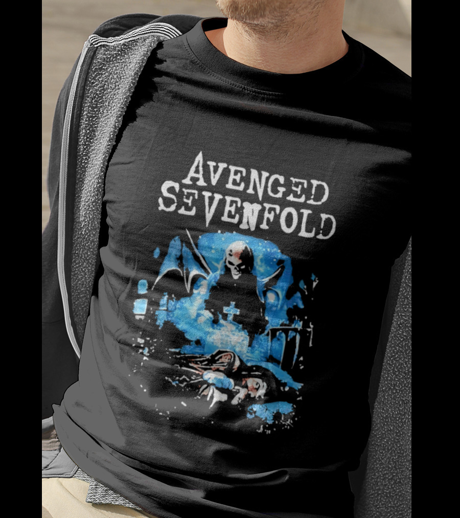 Avenged Sevenfold Grim Reaper Grave Heavy Metal T-Shirt