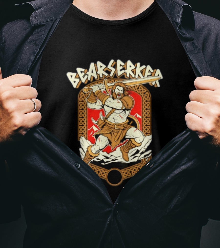 Bearserker Viking Warrior Berserker Norse Mythology T-Shirt