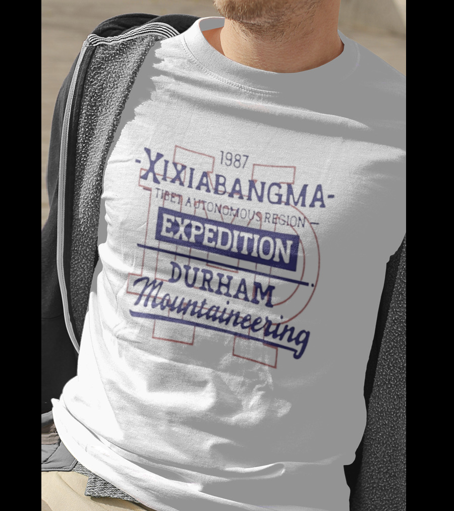 1987 Xixiabangma Tibet Autonomous Region Expedition Durham Mountaineering T-Shirt
