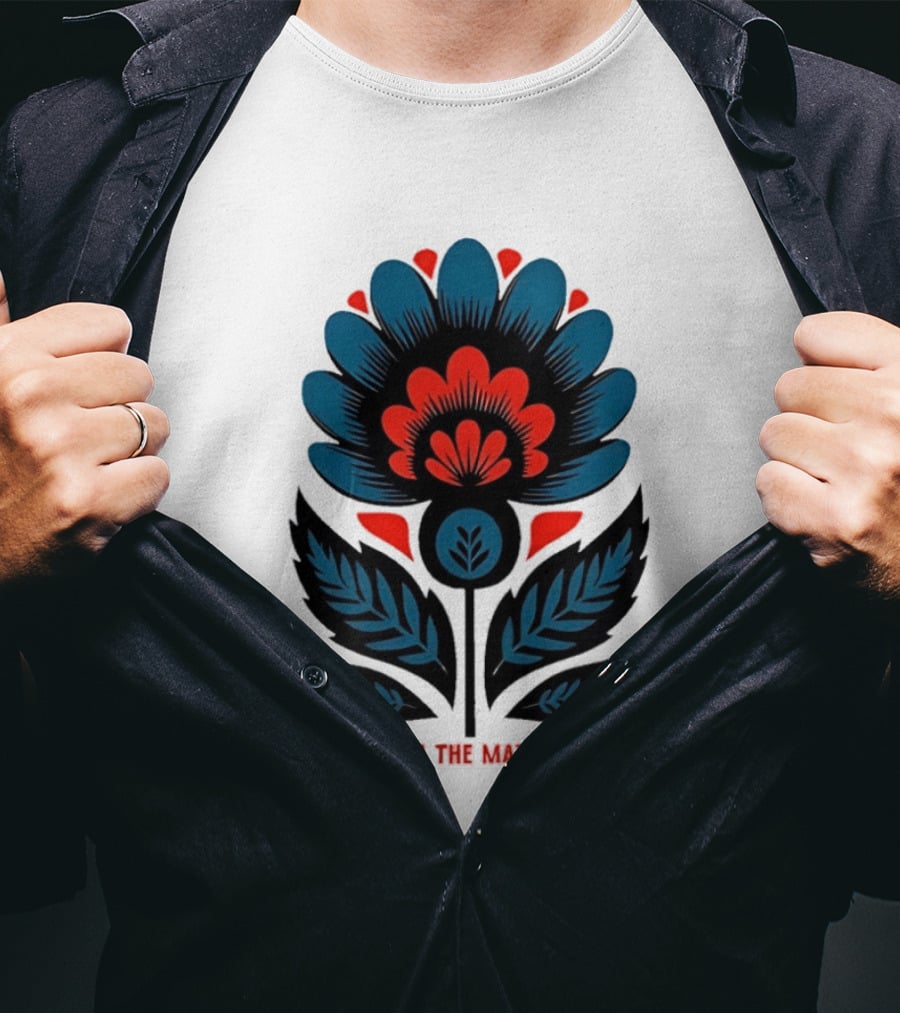 Bring On The Matriarchy Flower Bold Floral Empowerment T-Shirt