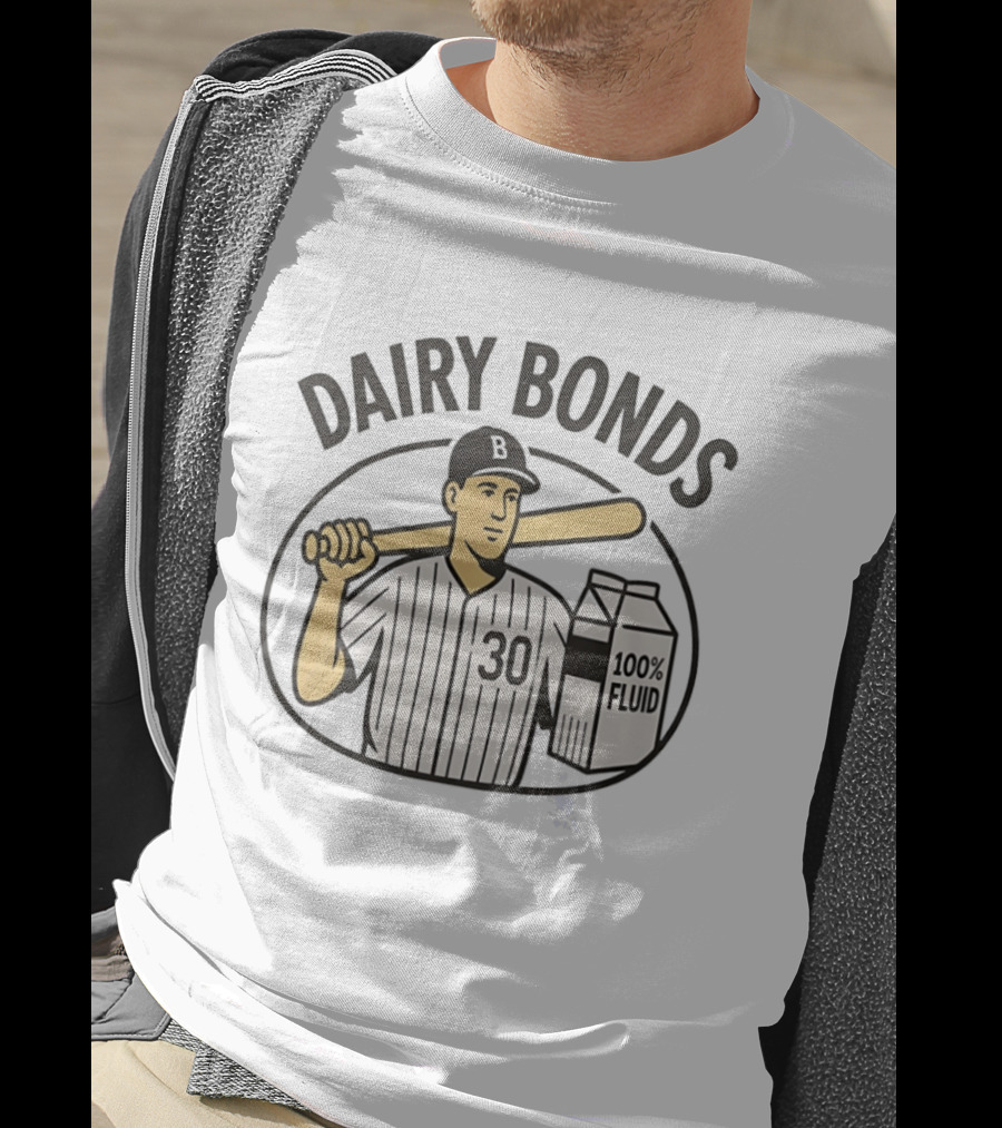 Dairy Bonds Baseball 30 Player 100 Percent Fluid T-Shirt