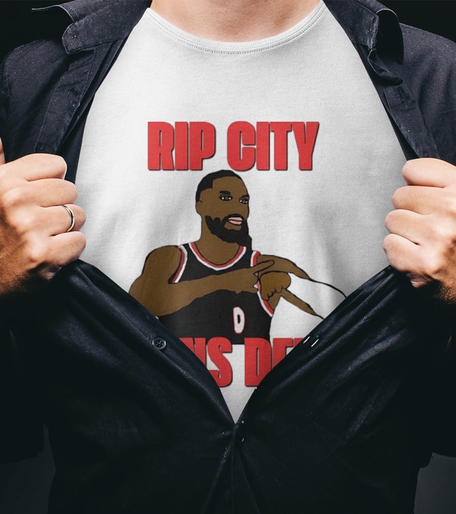 Rip City Runs Deep Damian Lillard Portland Trail Blazers T-Shirt