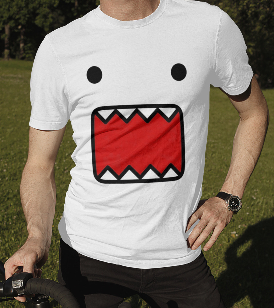 Domo Kun Face Expression With Red Teeth T-Shirt