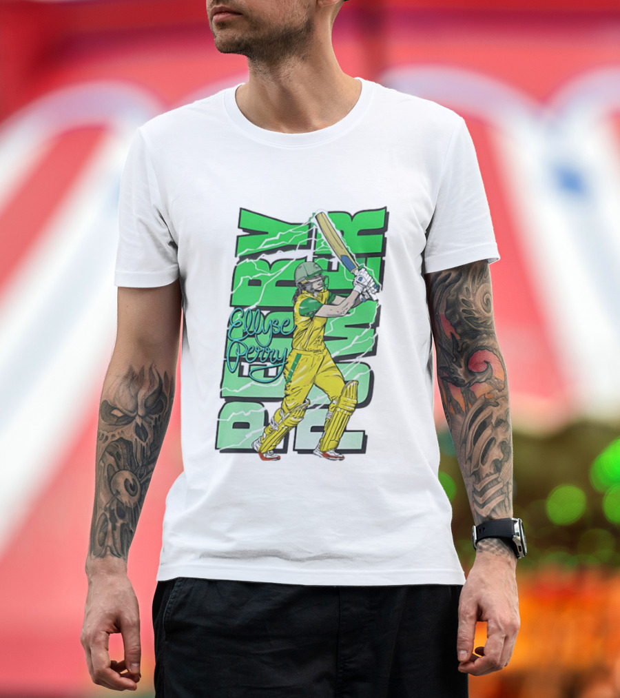Ellyse Perry Australian Power Cricket Player Australia T-Shirt
