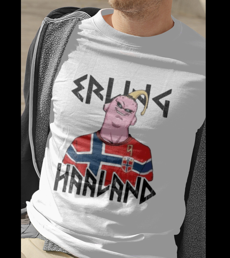 Erling Haaland Majin Buu Dragon Ball Norway Jersey Soccer T-Shirt