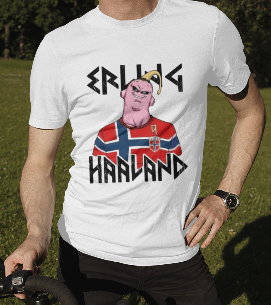 Erling Haaland Majin Buu Dragon Ball Norway Jersey Soccer T-Shirt