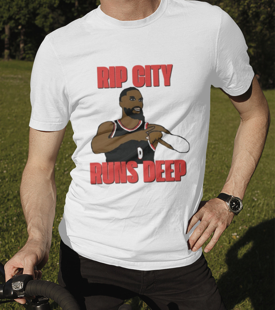 RIP City Runs Deep Basketball Tribute Player 0 T-Shirt
